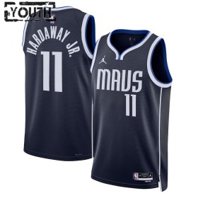 Dres Dallas Mavericks Tim Hardaway JR 11 Jordan 2022-23 Statement Edition Navy Swingman - Dječji
